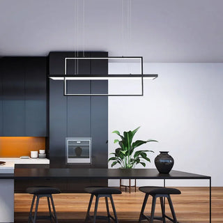 Argela - Rectangle Modern Hanging Chandelier