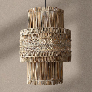 Maelle - Hand-Woven Wicker Pendant Ceiling Light