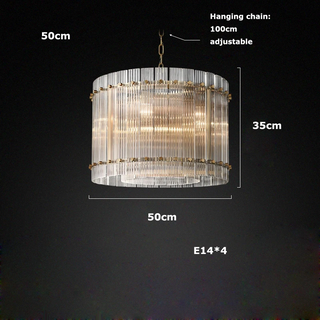 Narobi - Luxury Statement 2 Layer Crystal Glass Hanging Chandelier