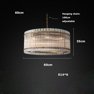 Narobi - Luxury Statement 2 Layer Crystal Glass Hanging Chandelier