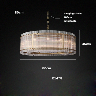Narobi - Luxury Statement 2 Layer Crystal Glass Hanging Chandelier