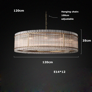 Narobi - Luxury Statement 2 Layer Crystal Glass Hanging Chandelier