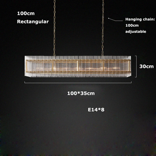 Narobi - Luxury Statement 2 Layer Crystal Glass Hanging Chandelier