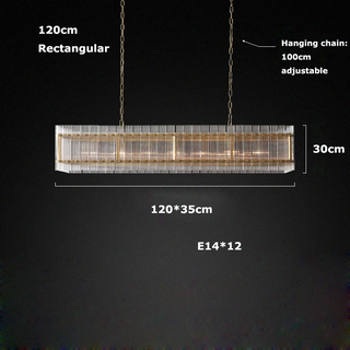Narobi - Luxury Statement 2 Layer Crystal Glass Hanging Chandelier