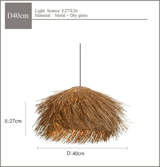 Ghost - Wabi Sabi Grass Hanging Pendant Ceiling Light