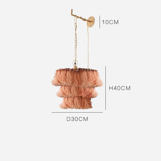 Cosimo- Tassel Layered Circular Hanging Chandelier