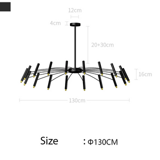 Emma - Round Multi Adjustable Head Modern Ceiling Light Chandelier