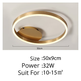 Lync - Modern Round Multi Ring Semi-Flush Ceiling Light