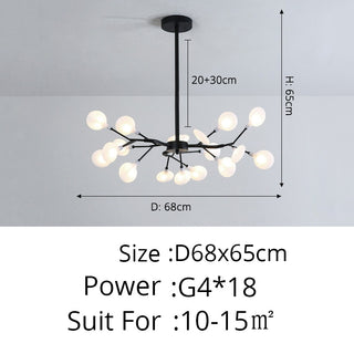 Sawyer - Modern Gold Hanging LED Strip Round Ceiling Chandelier