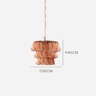 Cosimo- Tassel Layered Circular Hanging Chandelier