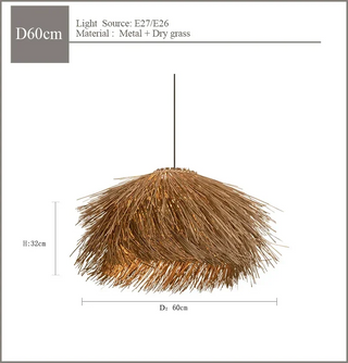 Ghost - Wabi Sabi Grass Hanging Pendant Ceiling Light