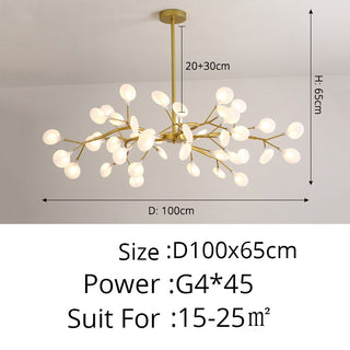 Sawyer - Modern Gold Hanging LED Strip Round Ceiling Chandelier