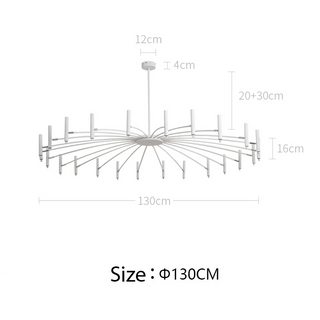 Emma - Round Multi Adjustable Head Modern Ceiling Light Chandelier