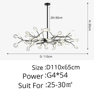 Sawyer - Modern Gold Hanging LED Strip Round Ceiling Chandelier