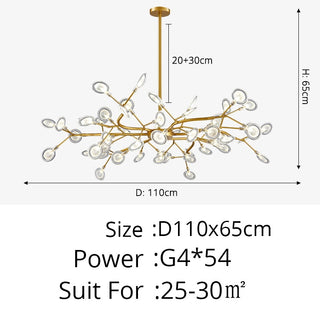 Sawyer - Modern Gold Hanging LED Strip Round Ceiling Chandelier
