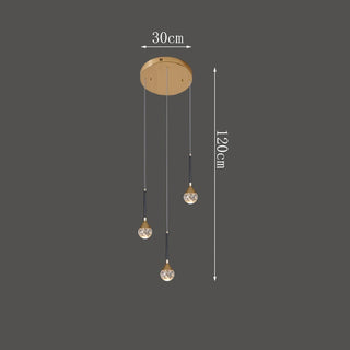 Abril - Crystal Ball Cluster Hanging Chandelier