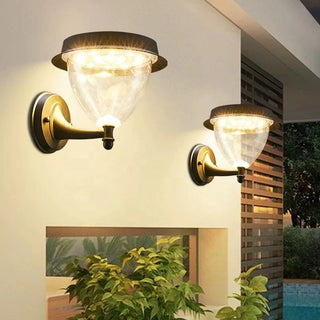 Romnie - Solar Panel Wall Sconce Outdoor  LED Wall  Lamp