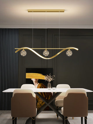 Nuri - Modern Hanging Round Ring Cluster Ceiling Chandelier