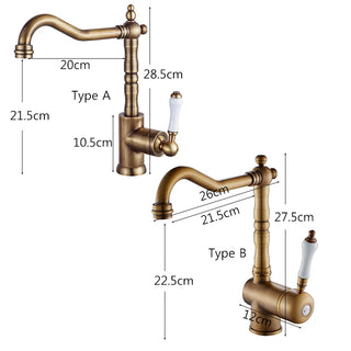Ligia - Antique Sink Mixer Single Lever Tap