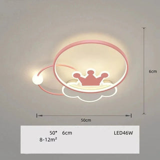 Reya - Children's Room Crown Bedroom LED Ceiling Light