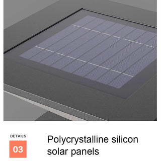 Meg - Solar Waterproof Square Light Dripping LED Outdoor Post Lights