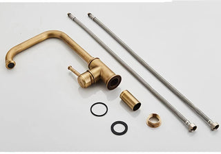 Cris - Antique Bronze Single Handle Crane Mixer Kitchen Tap