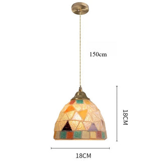 Lubna - Post-Modern Creative Sea Shell Glass Pendant Lights