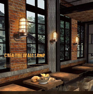 Scarlett - Vintage Industrial Cage Guard Wall Light