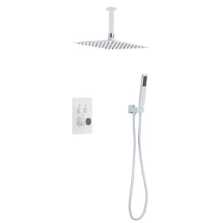 Kastor - Square Rain Shower Head Set with Handheld Shower