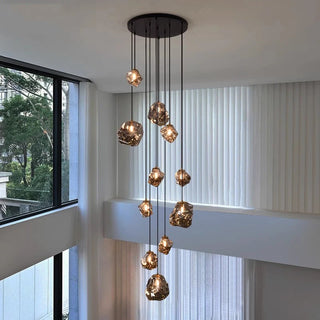 Jean - Round Crystal Pendant Chandelier