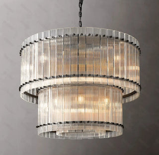 Narobi - Luxury Statement 2 Layer Crystal Glass Hanging Chandelier