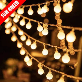 Dollie - Globe String LED Outdoor Fairy Lights, Waterproof IP44  Mains Powered/Battery