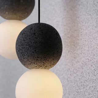 Kuala - LED Double Ball Black Hanging Ceiling Pendant Light