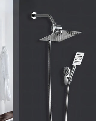 Teo - Rainfall 5 Piece Shower Set Multi Function 8-inch Nozzle