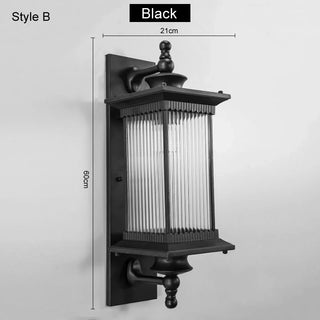 Door Wall Lamp Outdoor Waterproof Chinese Style Courtyard Balcony Wall Lamp Garden Villa Aisle LED Terrace Retro Wall Lamp