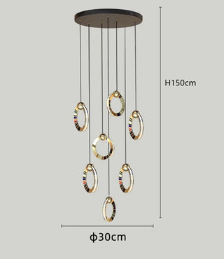 Karine - Crystal Pendant Ceiling Chandelier