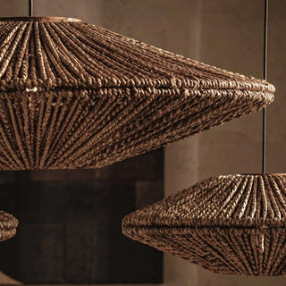 Maddox - Japanese Antique Rattan Art Chandelier