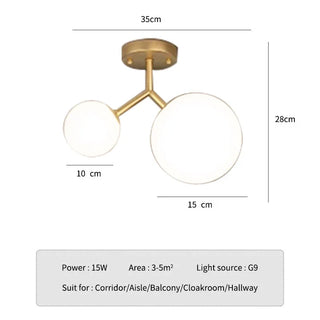 Turmero - Modern Double White Circle Pendant Hanging Ceiling Light