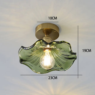 Viola - Glass Hanging Round Patterned Pendant Ceiling Light