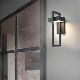 Merlen - Modern Black Outdoor Wall Light