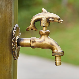 Elnora - Garden Faucet Antique Brass Animal Cold Water Fauce