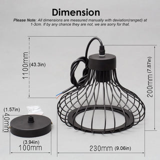 Regal -  Vintage Retro Cage Hanging Lamp