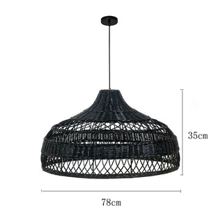 Faye - Handmade Wicker Rattan Pendant Ceiling Light