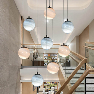 Amira - Modern Moon Ball Round Ceiling Chandelier