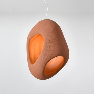 Andy - Polystyrene Round Wabi-Sabi Pendant Ceiling Light