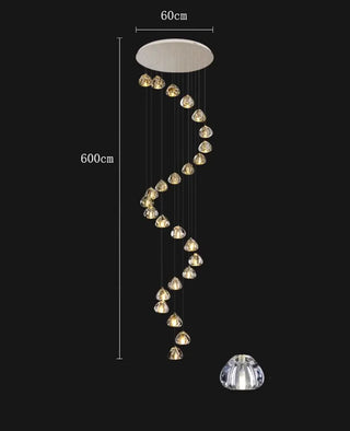 Eddy - Crystal Pendant Hanging Chandelier