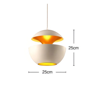 Jeffery - Modern Bronze Apple Round Hanging Pendant Ceiling Light