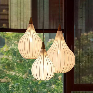 Jasmine - Wabi Sabi Style Fabric Chandelier Pendant Lights