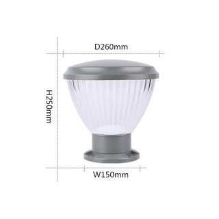 Tessie - Modern Creative Aluminum LED IP65 Waterproof Column Pillar Lamp