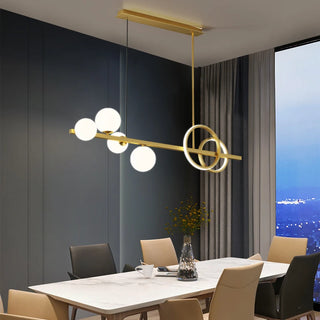 Tokyo - Modern Line Crystal Glass Gold Ceiling Light Chandelier